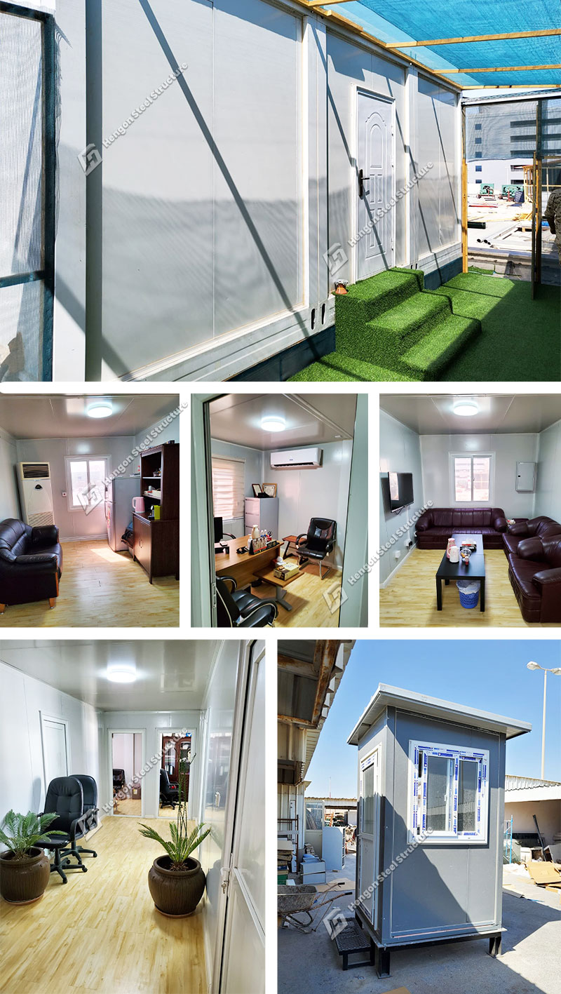 Bahrein Flat Pack Oficina en contenedor y caseta de vigilancia prefabricada&hut